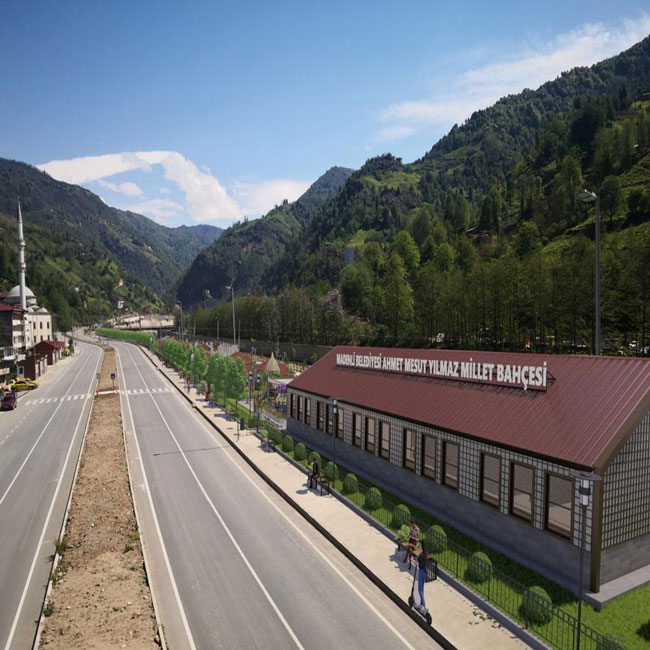 Rize Heka İnşaat Madenli Millet Bahçesi Yapım İşi
